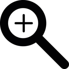 Magnifying Glass Zoom In Svg Line Art, Free Vectors File